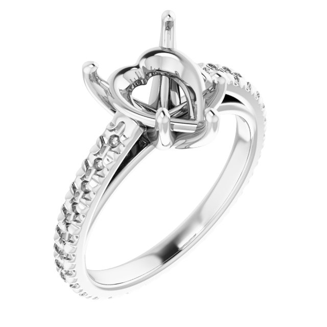 Accented Eternity-Style Engagement Ring