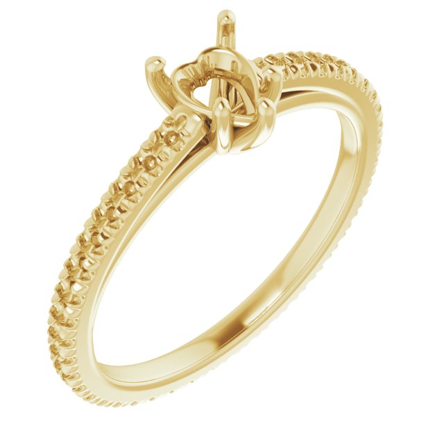 Accented Eternity-Style Engagement Ring