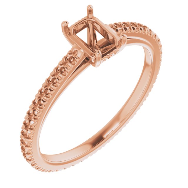 Accented Eternity-Style Engagement Ring