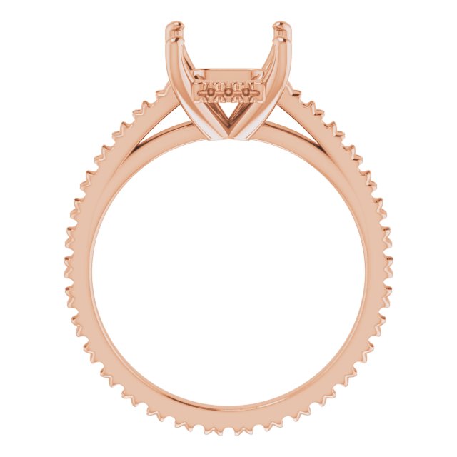 Accented Eternity-Style Engagement Ring