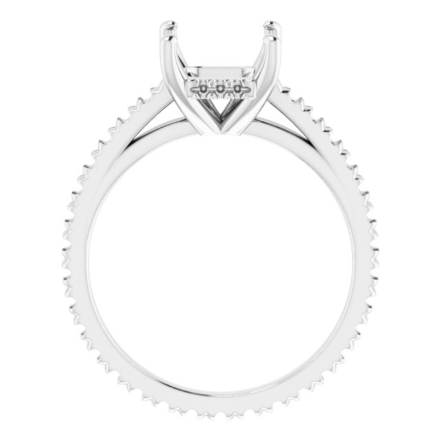 Accented Eternity-Style Engagement Ring