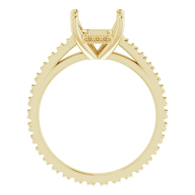 Accented Eternity-Style Engagement Ring