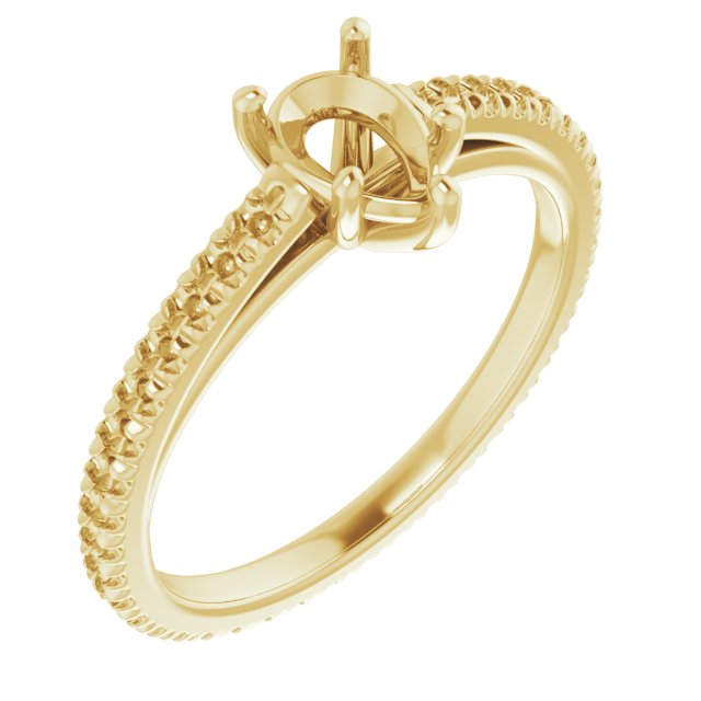 Accented Eternity-Style Engagement Ring