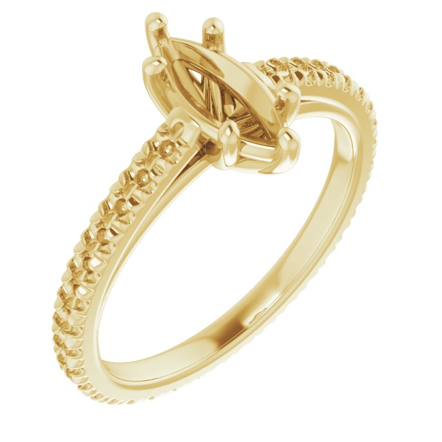 Accented Eternity-Style Engagement Ring