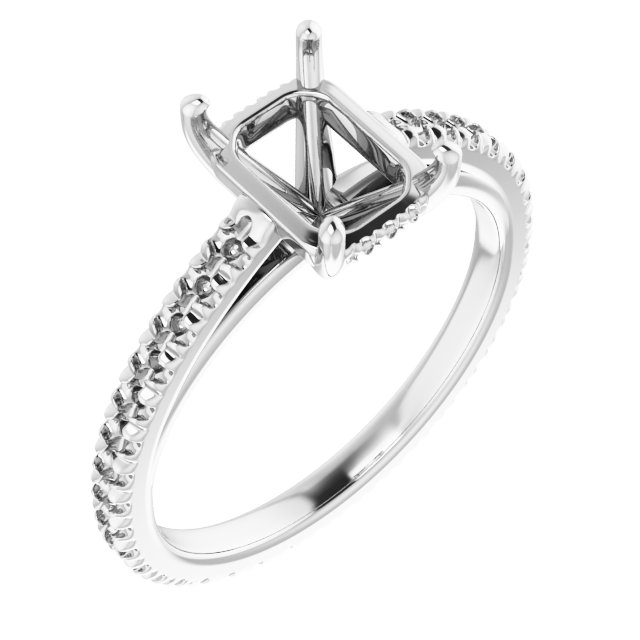 Accented Eternity-Style Engagement Ring