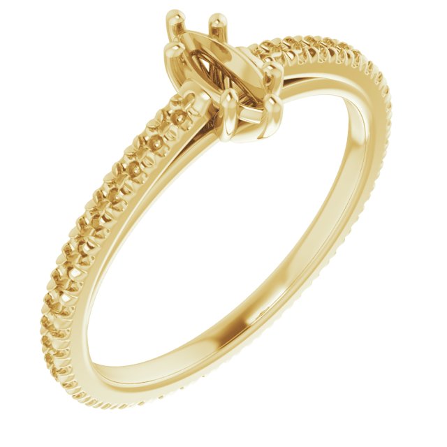 Accented Eternity-Style Engagement Ring