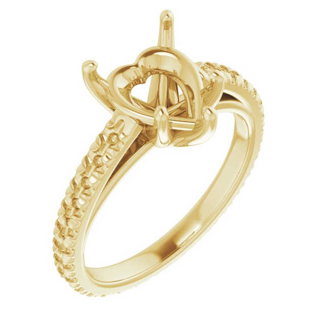 Accented Eternity-Style Engagement Ring