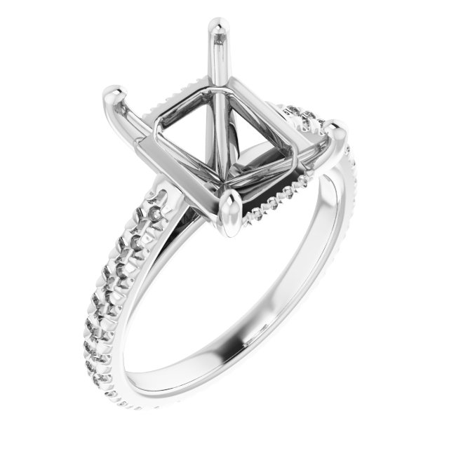 Accented Eternity-Style Engagement Ring