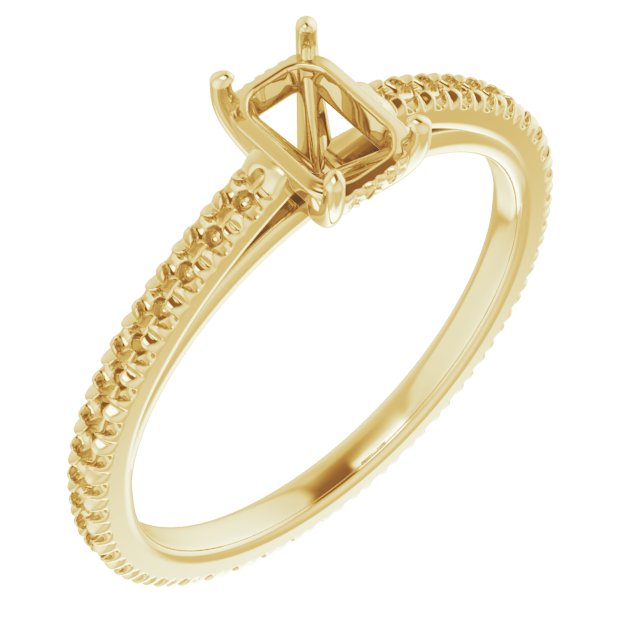 Accented Eternity-Style Engagement Ring