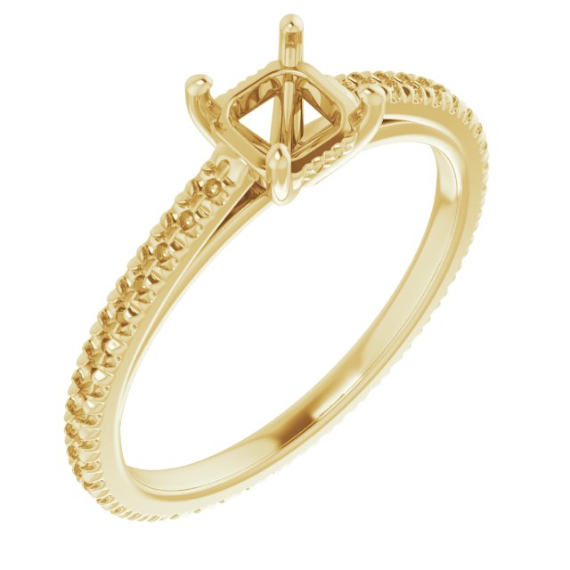 Accented Eternity-Style Engagement Ring