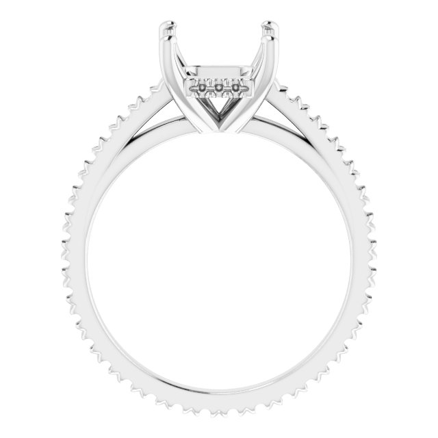 Accented Eternity-Style Engagement Ring