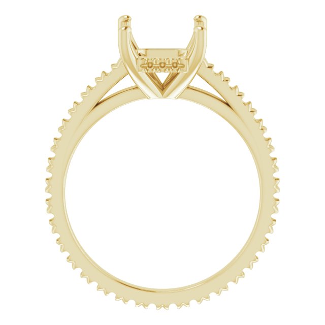 Accented Eternity-Style Engagement Ring