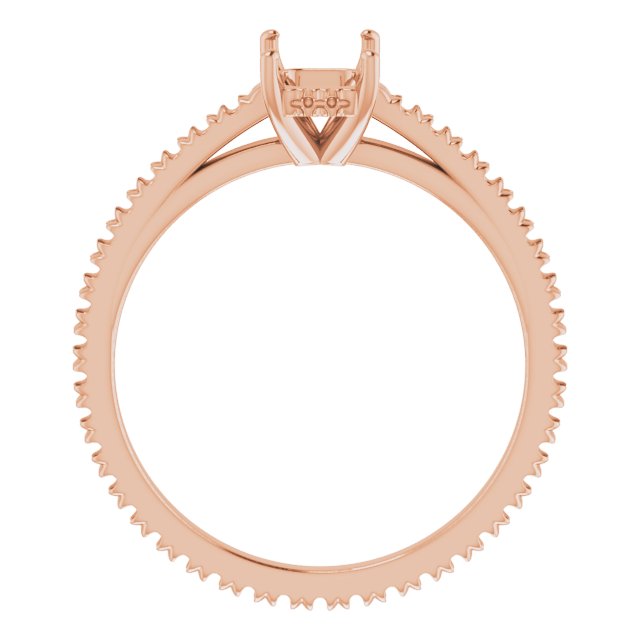 Accented Eternity-Style Engagement Ring