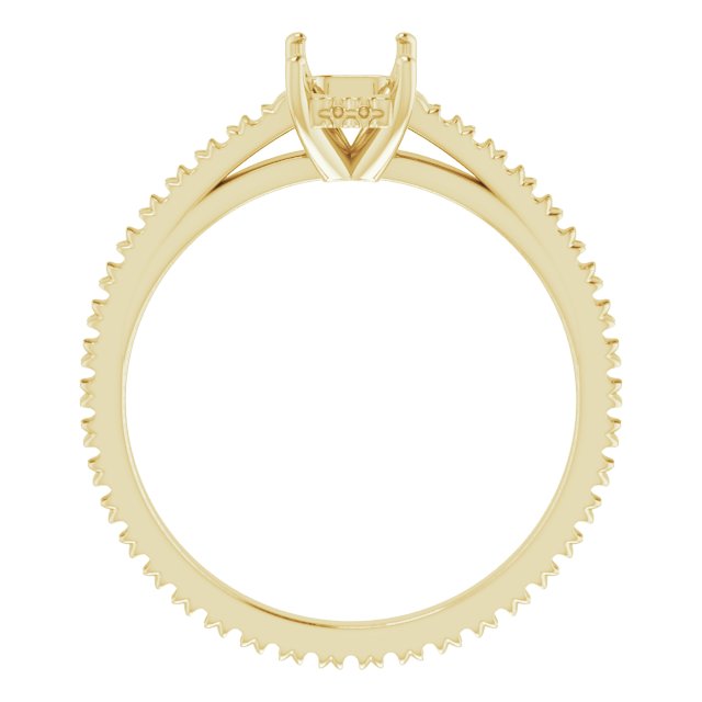 Accented Eternity-Style Engagement Ring