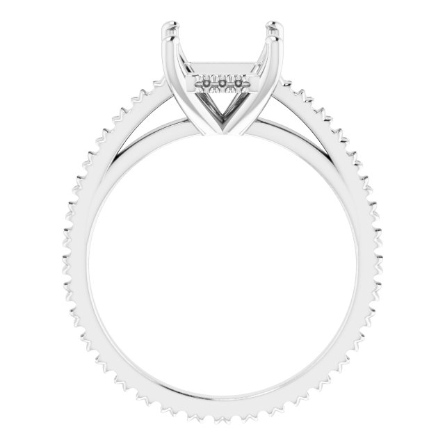 Accented Eternity-Style Engagement Ring