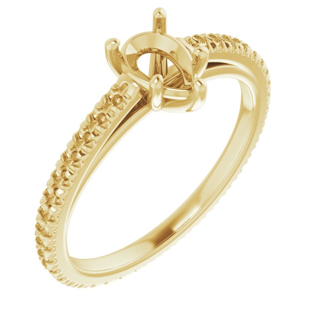 Accented Eternity-Style Engagement Ring