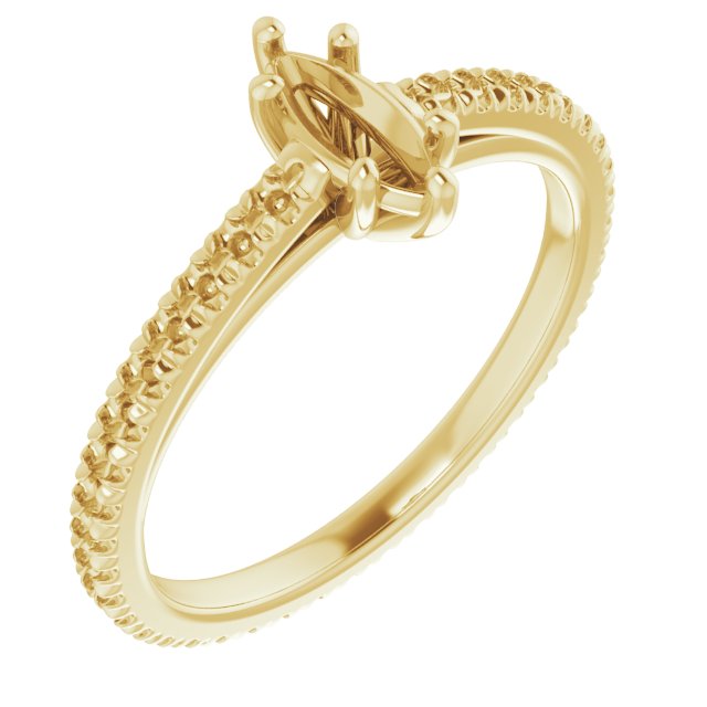 Accented Eternity-Style Engagement Ring