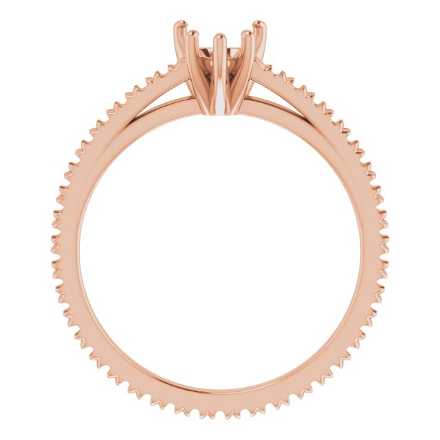 Accented Eternity-Style Engagement Ring