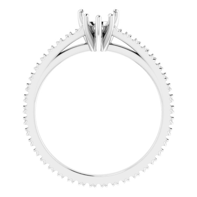 Accented Eternity-Style Engagement Ring