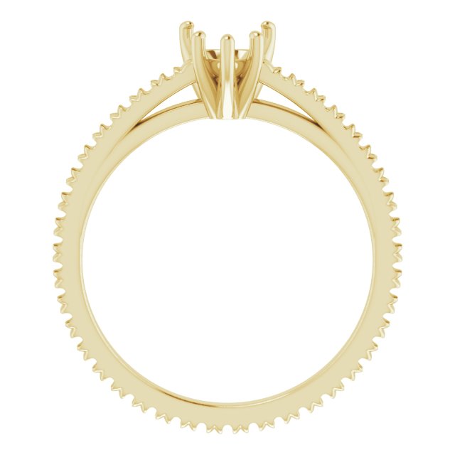 Accented Eternity-Style Engagement Ring