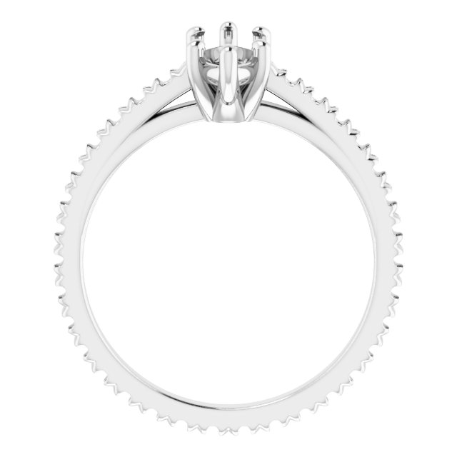 Accented Eternity-Style Engagement Ring