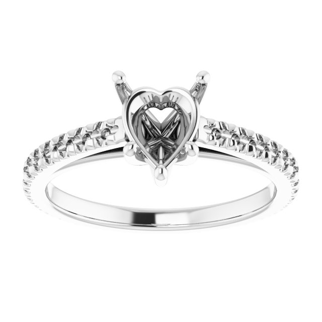 Accented Eternity-Style Engagement Ring