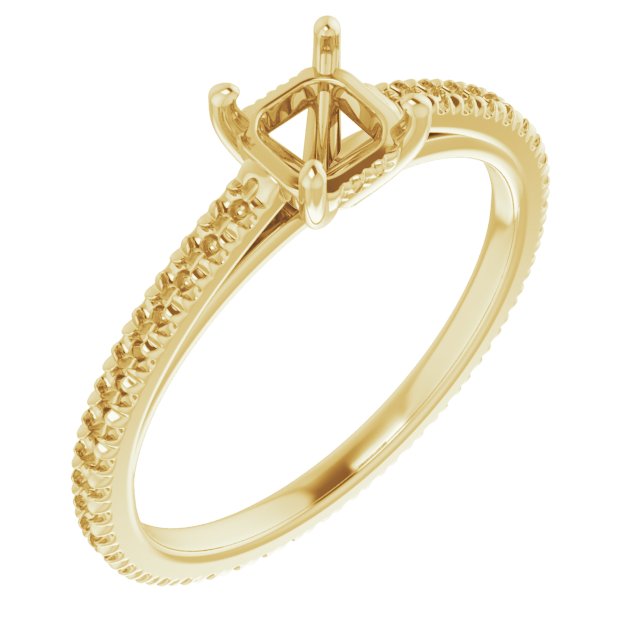 Accented Eternity-Style Engagement Ring