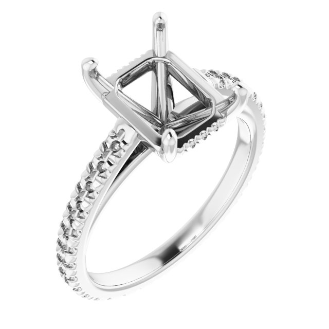 Accented Eternity-Style Engagement Ring