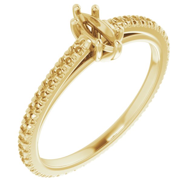 Accented Eternity-Style Engagement Ring