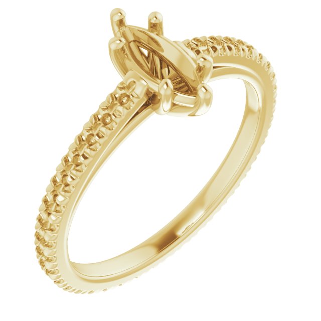 Accented Eternity-Style Engagement Ring