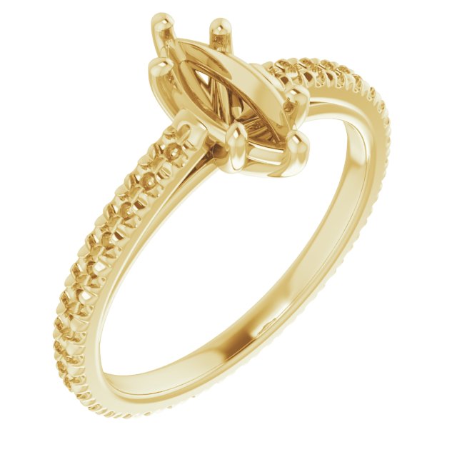 Accented Eternity-Style Engagement Ring