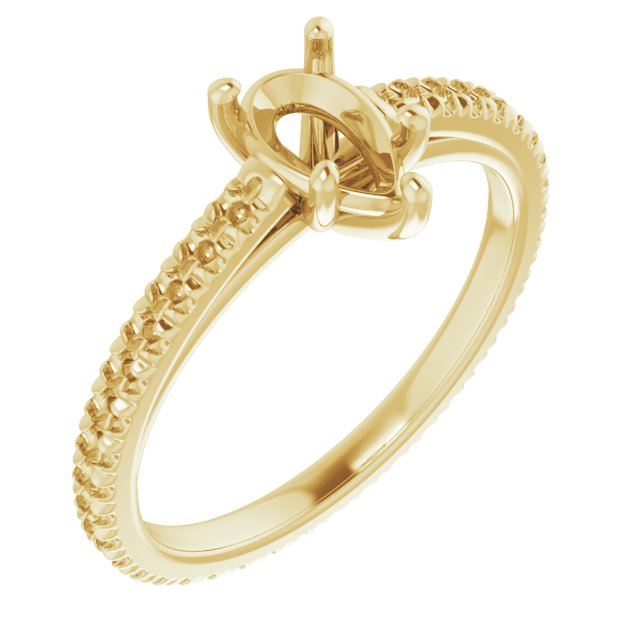 Accented Eternity-Style Engagement Ring