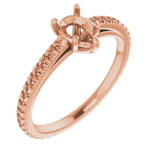 Accented Eternity-Style Engagement Ring