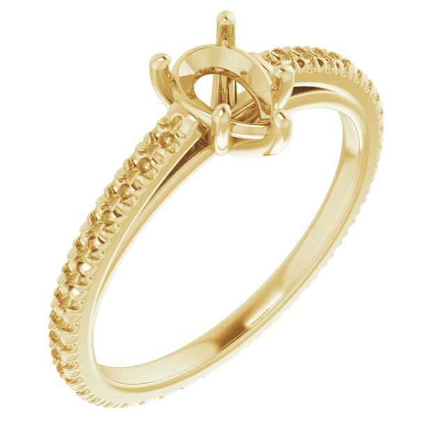 Accented Eternity-Style Engagement Ring