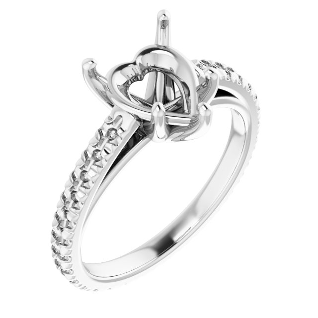 Accented Eternity-Style Engagement Ring