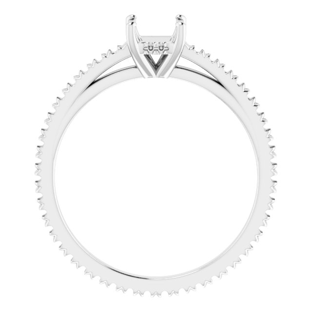 Accented Eternity-Style Engagement Ring
