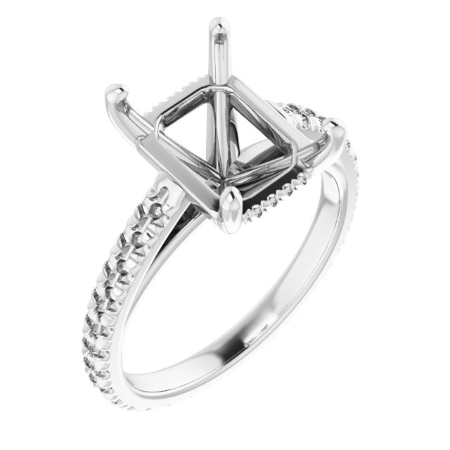 Accented Eternity-Style Engagement Ring