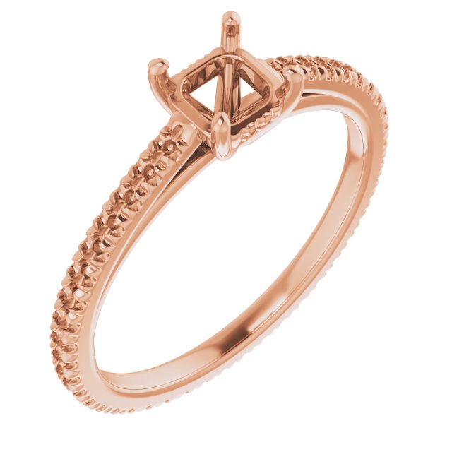 Accented Eternity-Style Engagement Ring