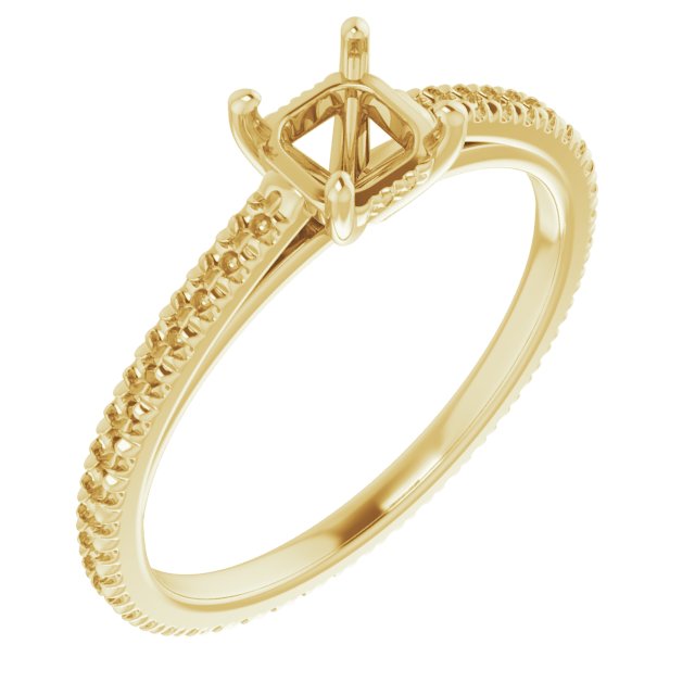 Accented Eternity-Style Engagement Ring