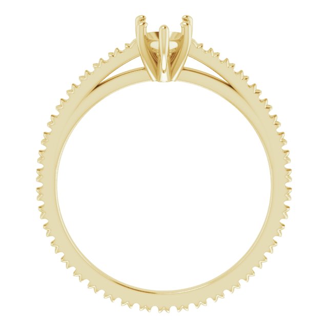 Accented Eternity-Style Engagement Ring