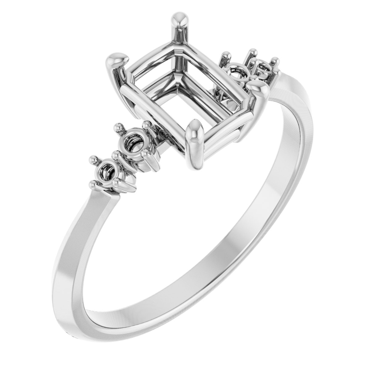 Accented Engagement Ring or Band