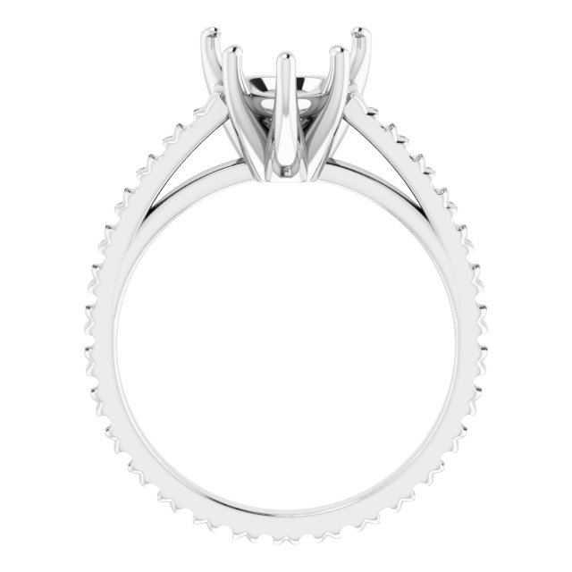 Accented Eternity-Style Engagement Ring