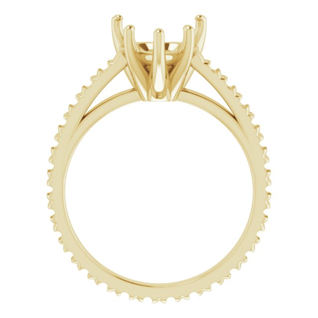 Accented Eternity-Style Engagement Ring