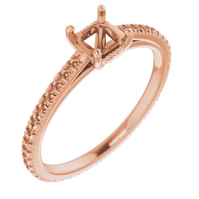 Accented Eternity-Style Engagement Ring