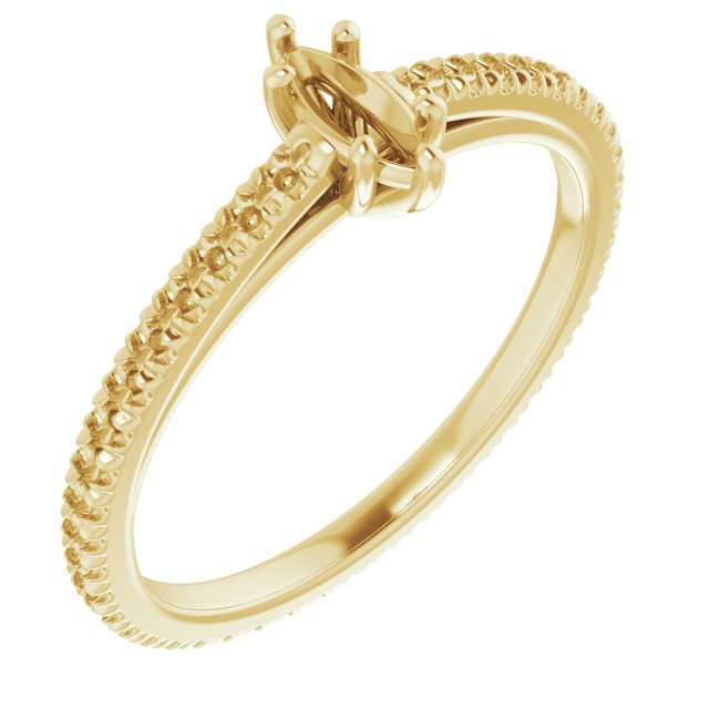 Accented Eternity-Style Engagement Ring