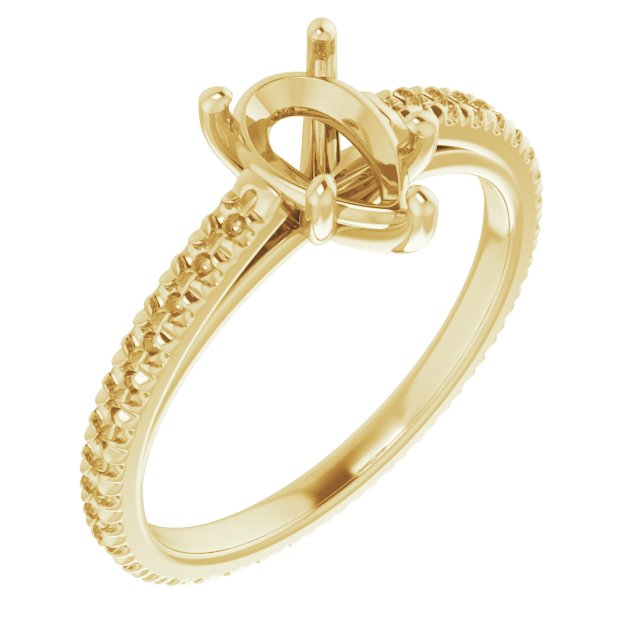 Accented Eternity-Style Engagement Ring