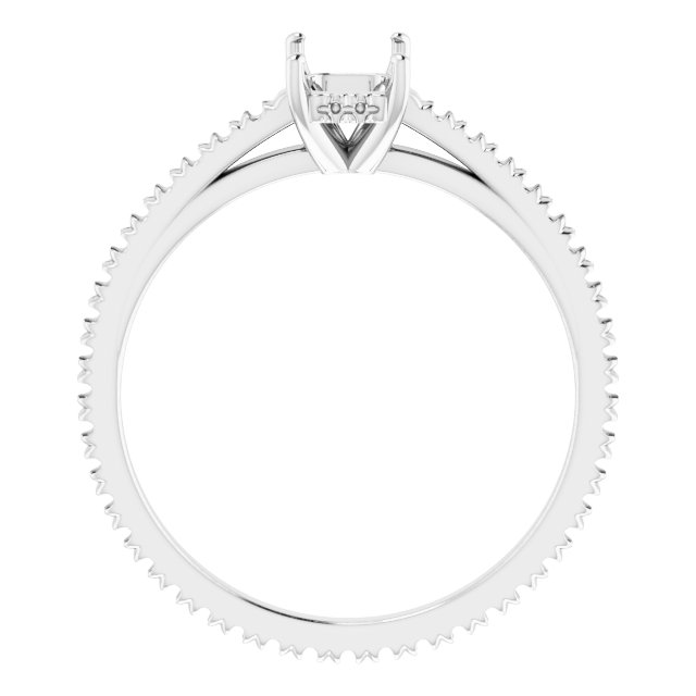 Accented Eternity-Style Engagement Ring