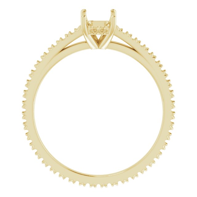 Accented Eternity-Style Engagement Ring