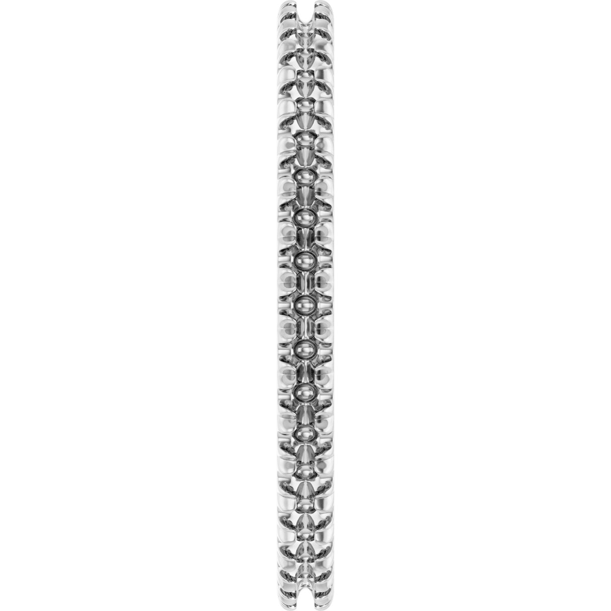 3.5 mm Round French-Set Eternity Band Mounting view 4