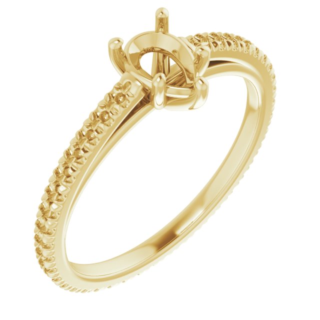 Accented Eternity-Style Engagement Ring